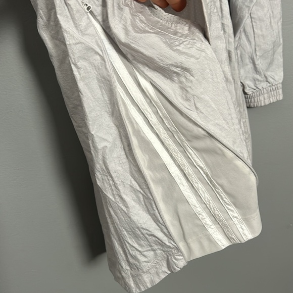 Adidas Hooded Training Dress Jacket, Gray Cloud, Size XS - Picture 9 of 14